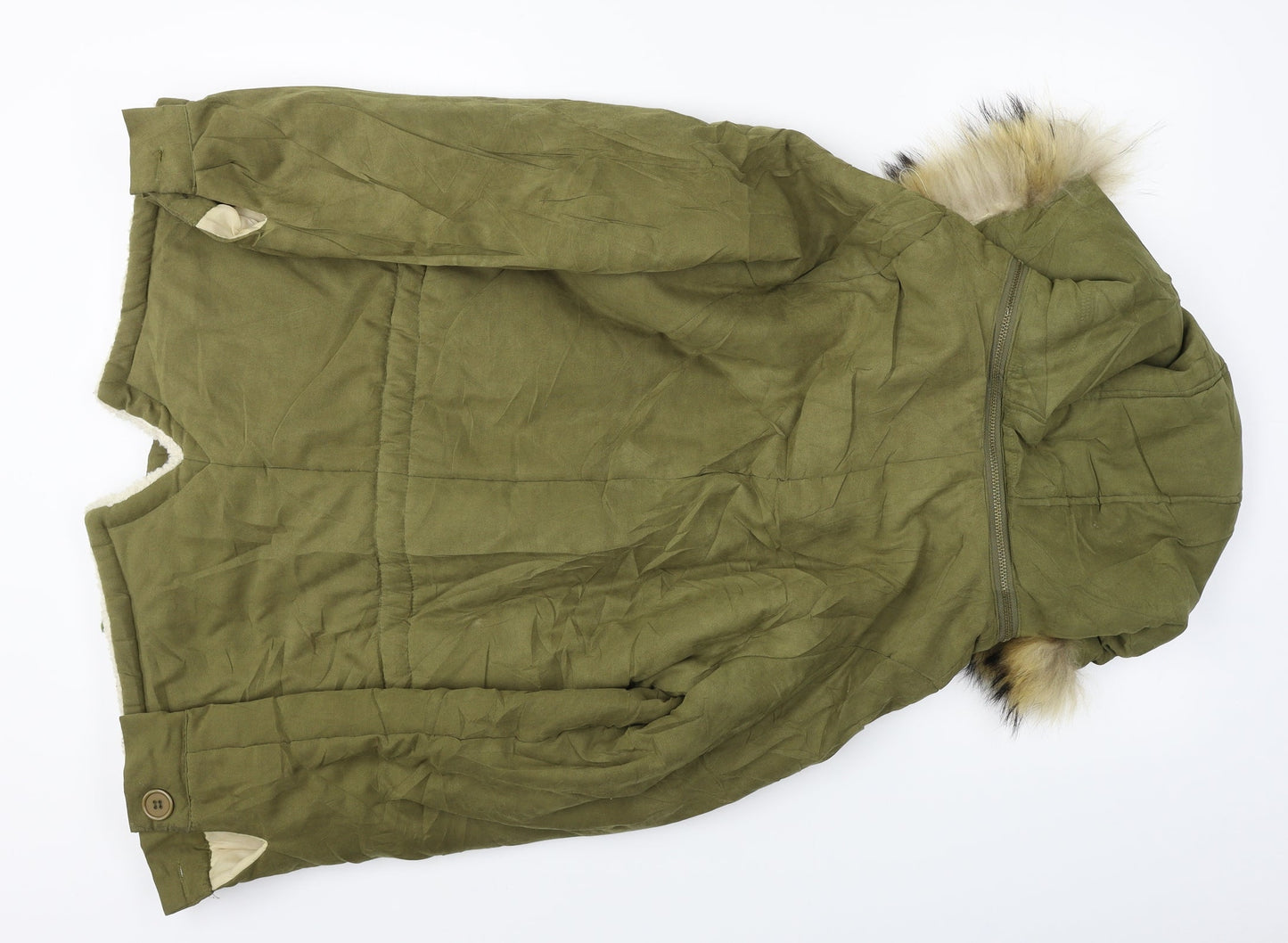 Preworn  Womens Green   Jacket Coat Size S