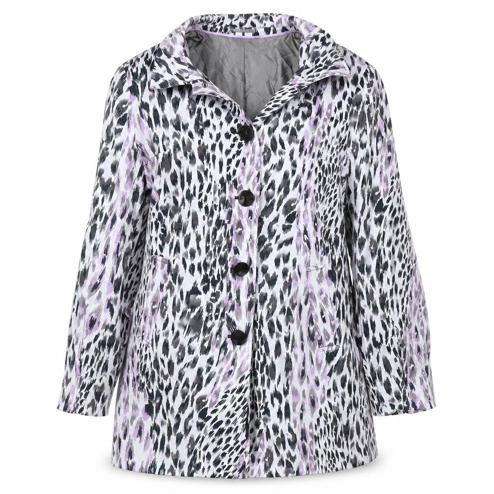 Marks and Spencer  Womens White Animal Print  Jacket Coat Size 12