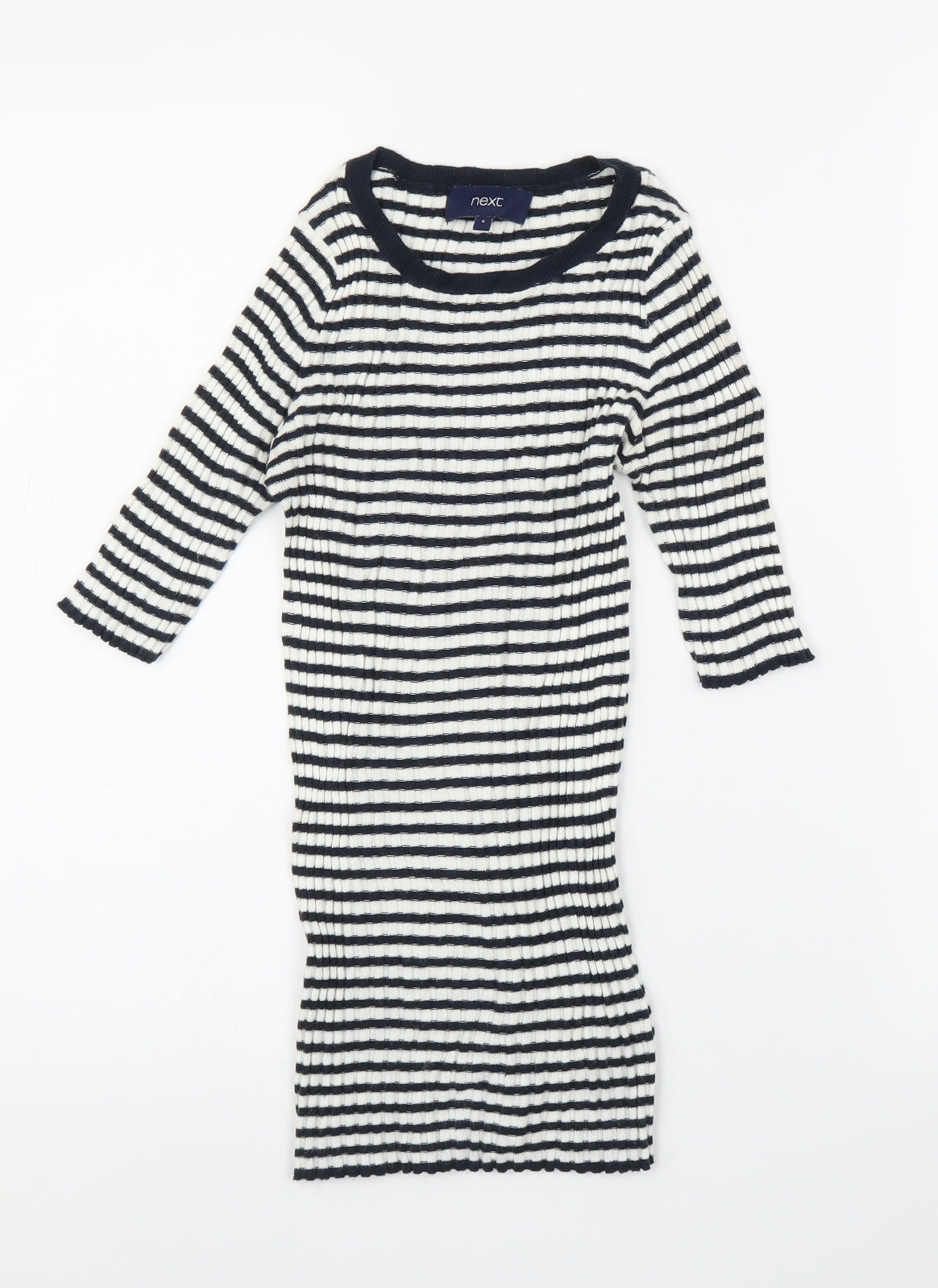 NEXT Womens Blue Striped  Tunic T-Shirt Size 6