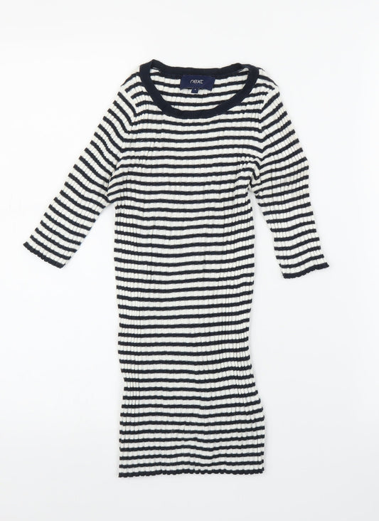 NEXT Womens Blue Striped  Tunic T-Shirt Size 6