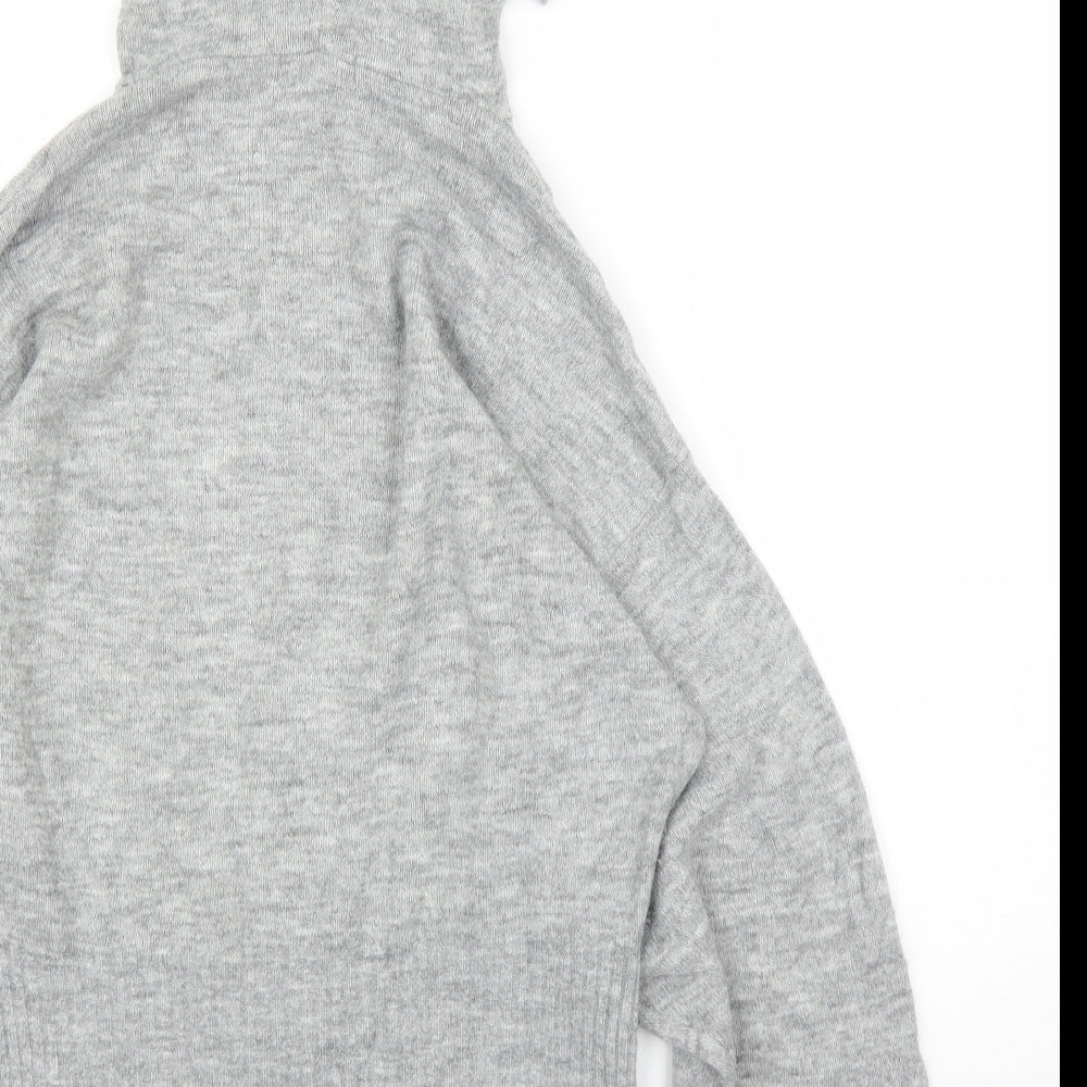 H&M Womens Grey   Pullover Hoodie Size XS