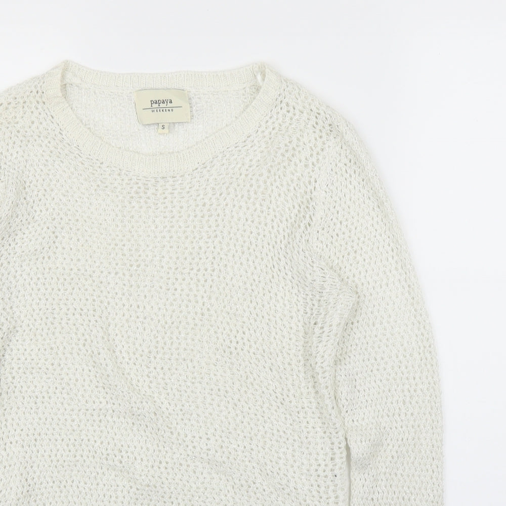 Papaya Womens Ivory   Pullover Jumper Size S