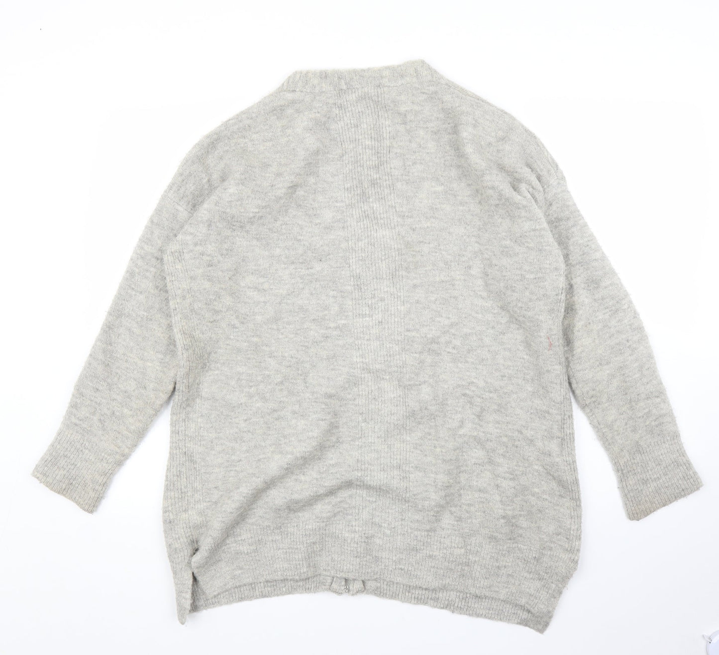 Preworn Womens Grey   Full Zip Jumper Size M