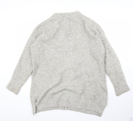 Preworn Womens Grey   Full Zip Jumper Size M