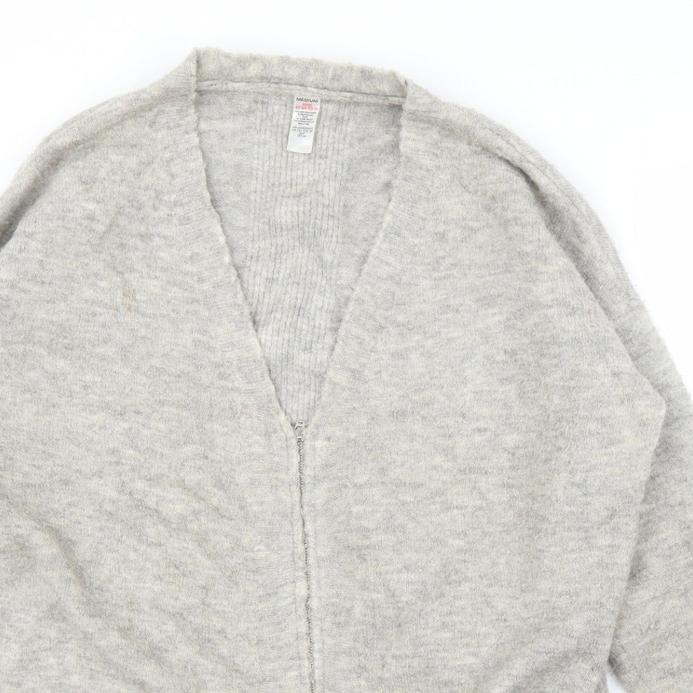 Preworn Womens Grey   Full Zip Jumper Size M