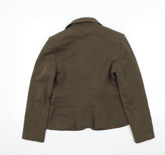 Storm Womens Brown Colourblock  Jacket Blazer Size 38