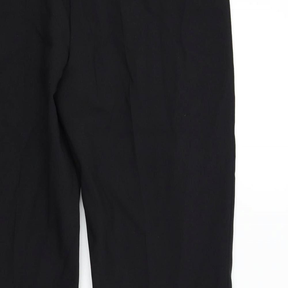 M&S Womens Black   Trousers  Size 14 L26 in