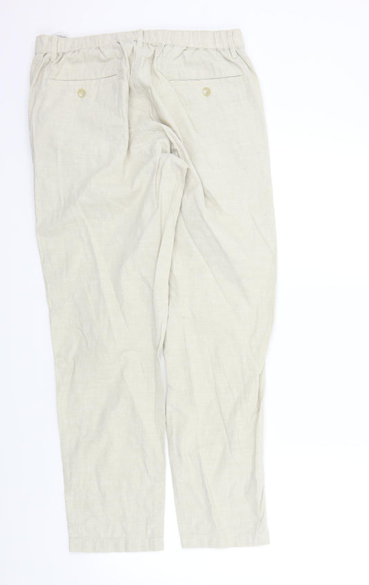 Unique Womens Beige   Trousers  Size M L30 in