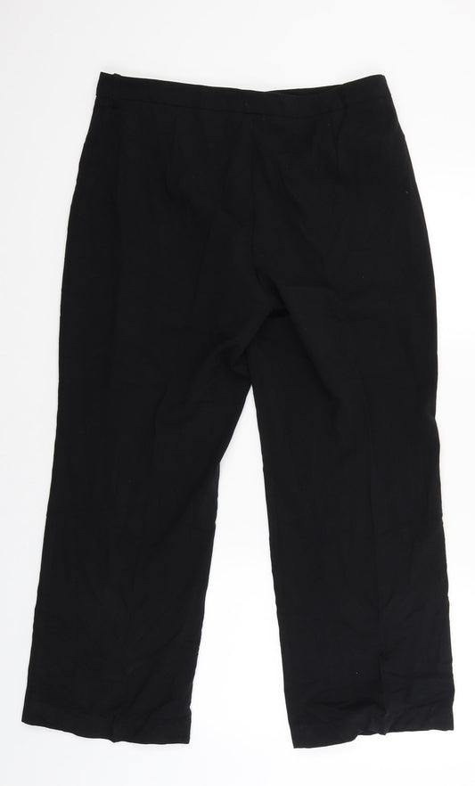 Marks and Spencer Womens Black   Trousers  Size 14 L24 in