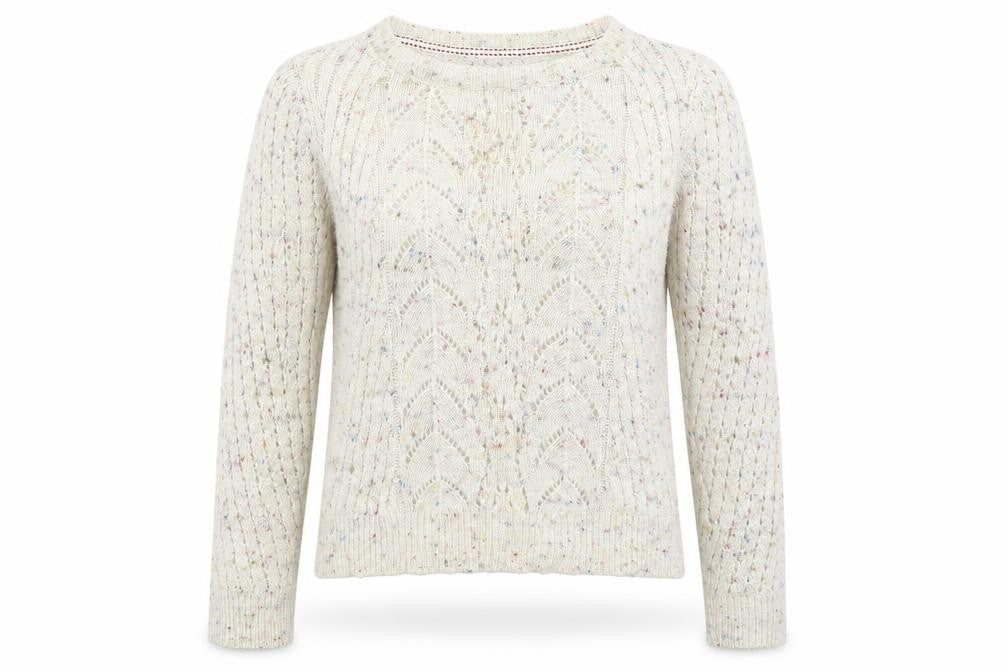 Preworn Womens Beige  Knit Pullover Jumper Size 12