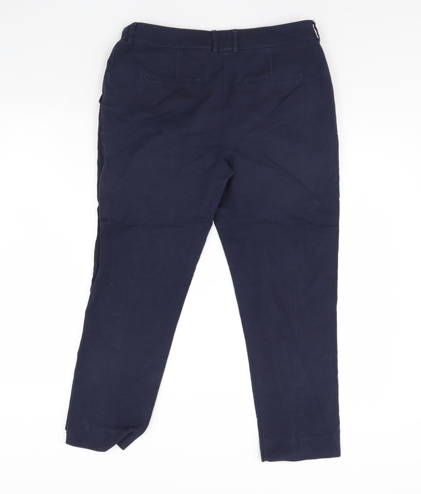 Warehouse Womens Blue   Trousers  Size 12 L28 in