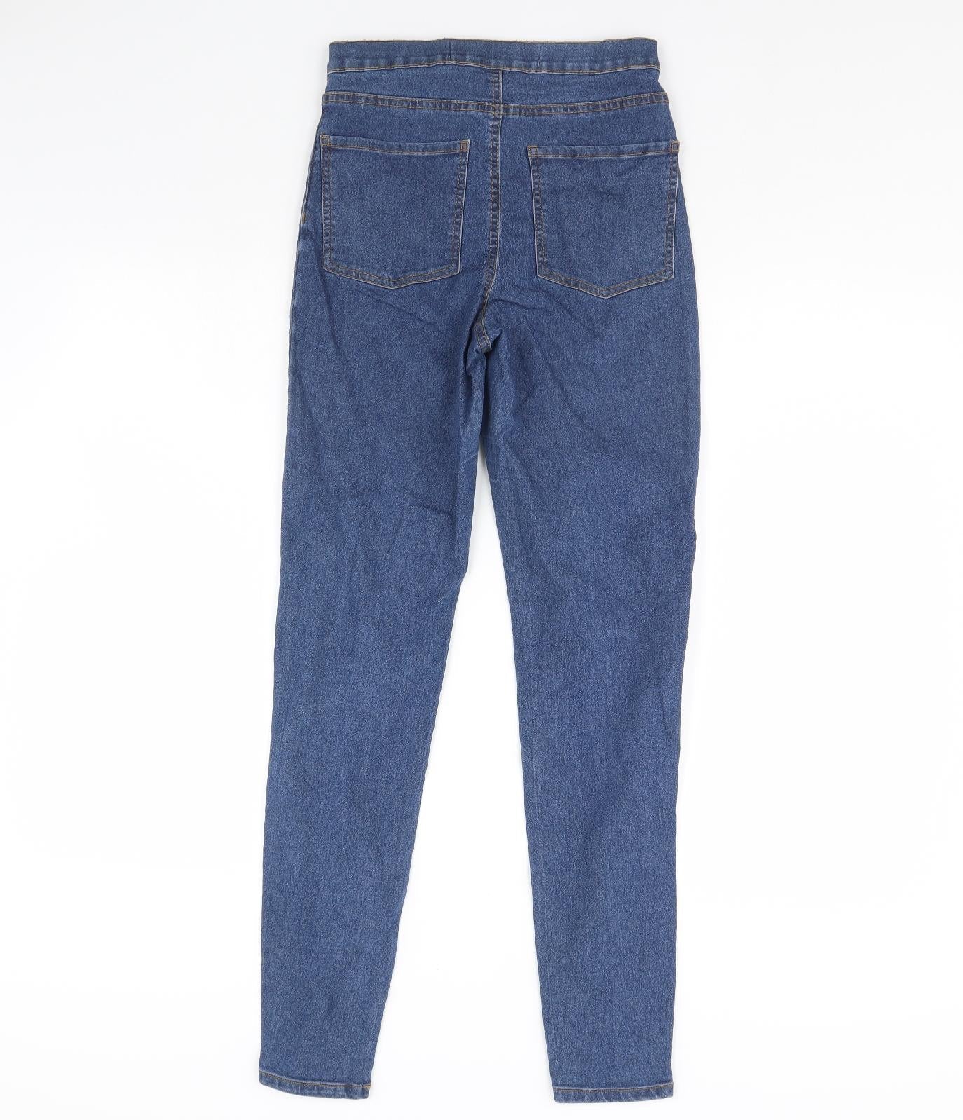 Denim & Co. Womens Blue   Skinny Jeans Size 8 L28 in