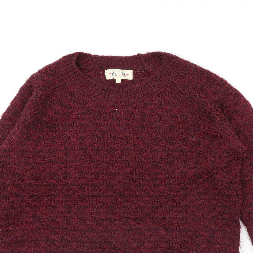New Look Womens Purple   Pullover Jumper Size S