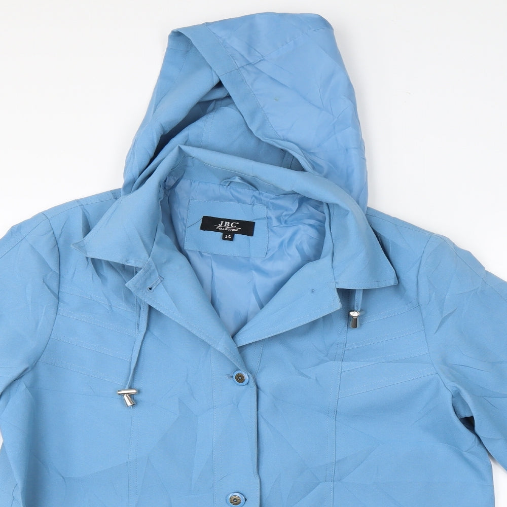 JBC Womens Blue   Trench Coat Coat Size 14