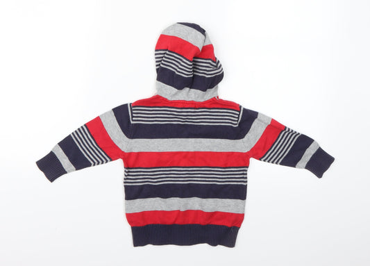 George Baby Blue Striped  Pullover Jumper Size 12-18 Months