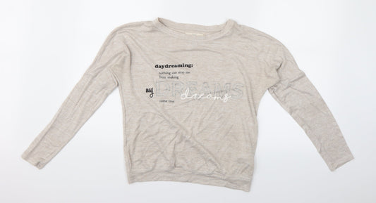 Logg Girls Beige   Top Pyjama Set Size 13-14 Years
