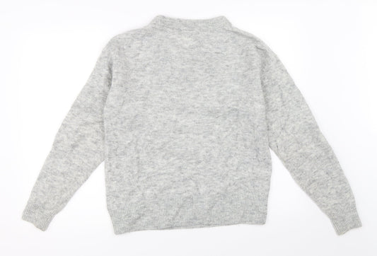 H&M Womens Grey   Pullover Jumper Size S