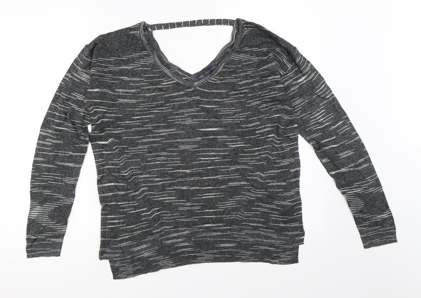 Marks and Spencer Womens Grey   Pullover Jumper Size M
