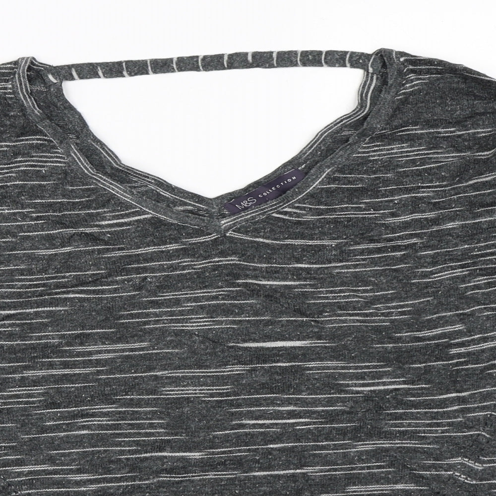Marks and Spencer Womens Grey   Pullover Jumper Size M