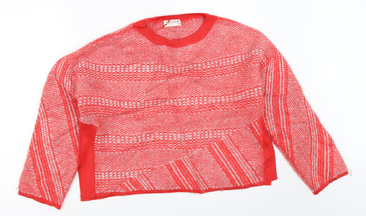 Marks and Spencer Womens Red   Pullover Jumper Size 14