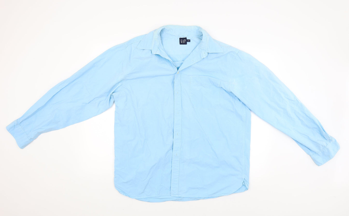 Gap Mens Blue    Button-Up Size L
