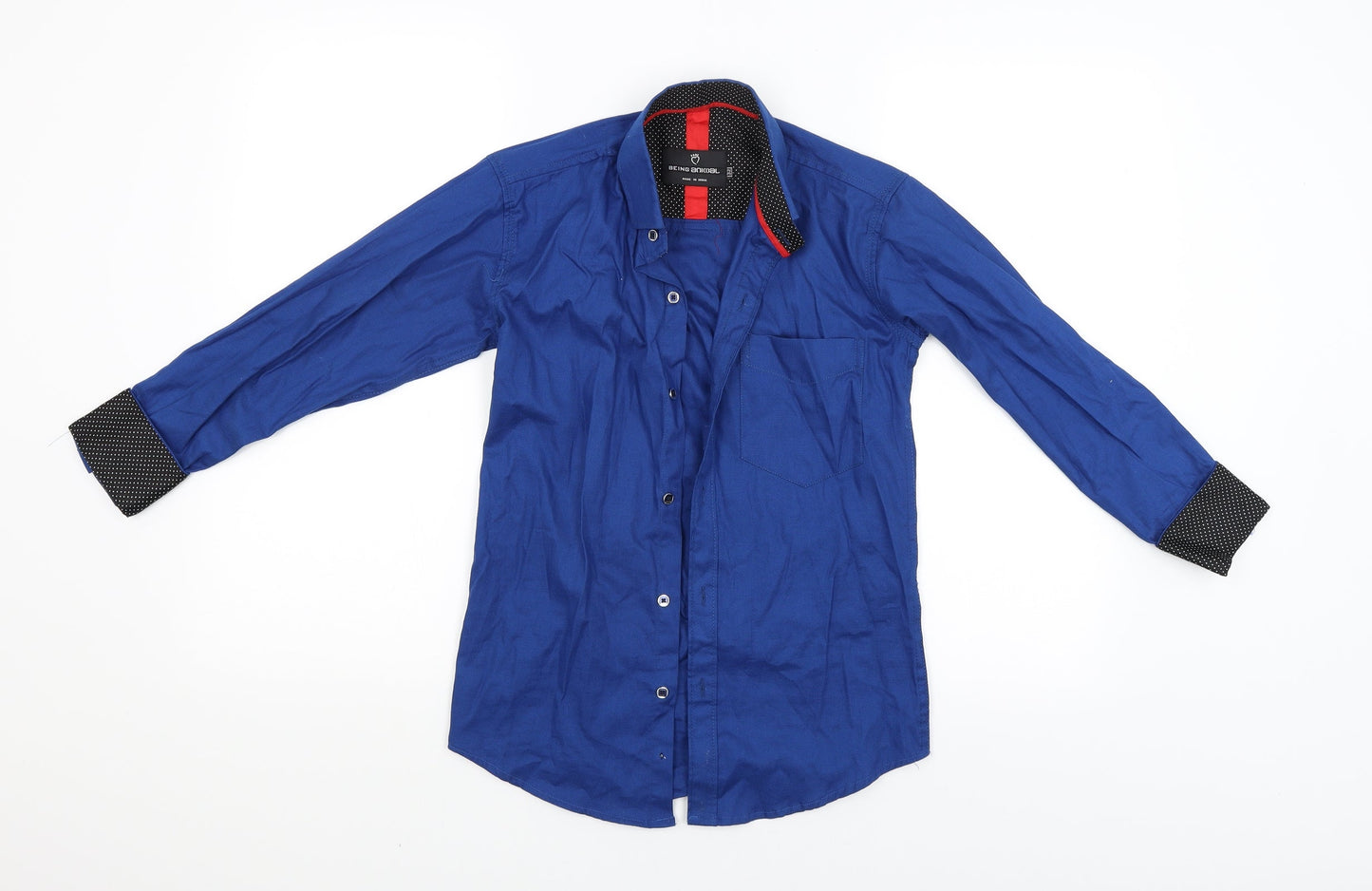 Being Human Mens Blue    Button-Up Size 34