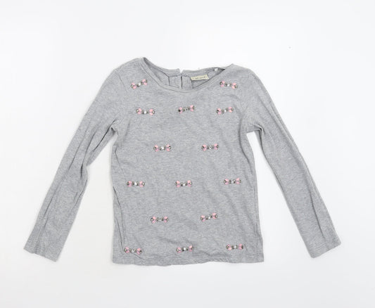 NEXT Girls Grey   Basic Polo Size 8 Years