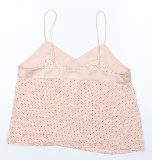 H&M Womens Pink Plaid  Basic Blouse Size M