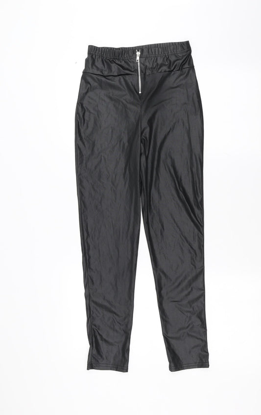 Boohoo Womens Black   Trousers  Size 6 L25 in