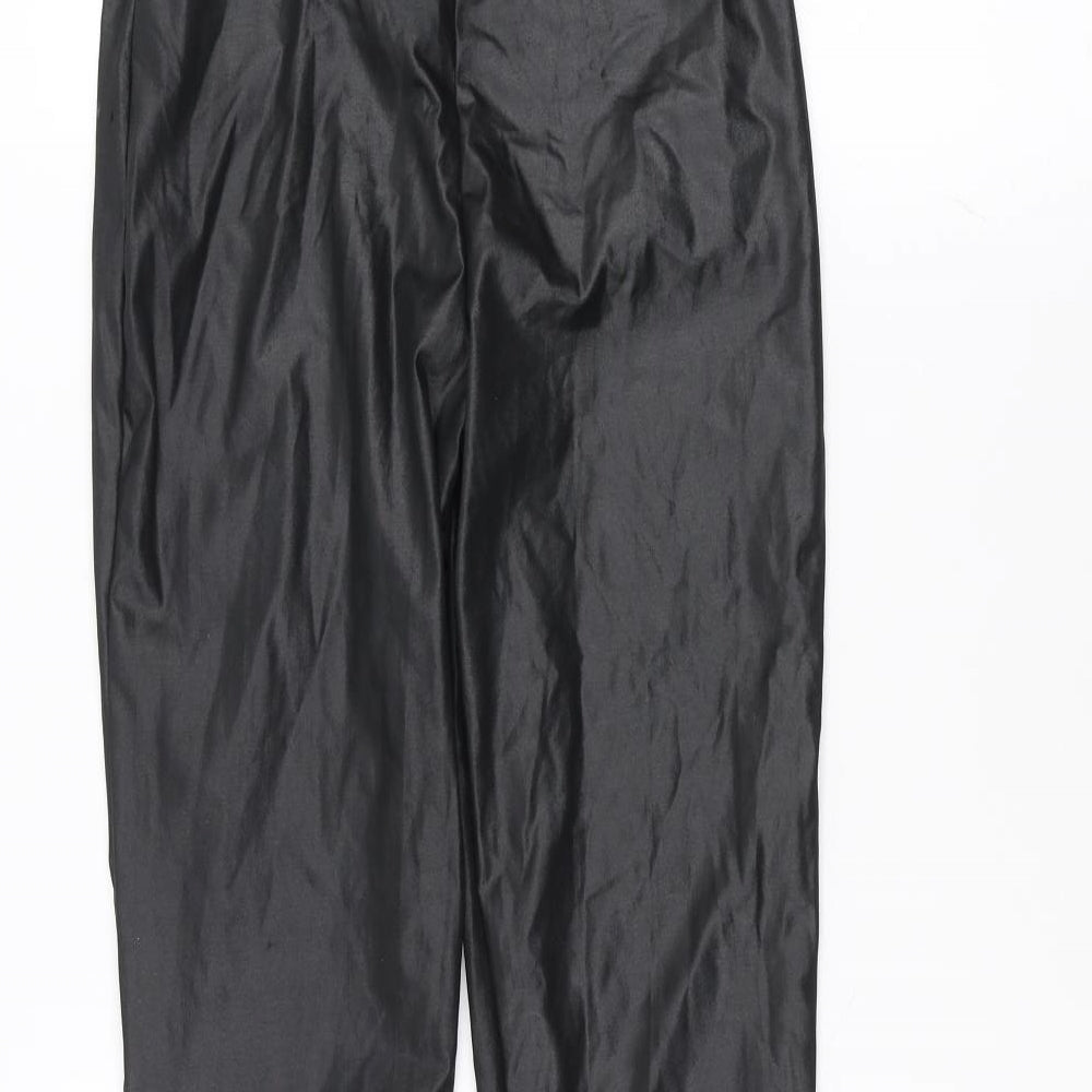 Boohoo Womens Black   Trousers  Size 6 L25 in
