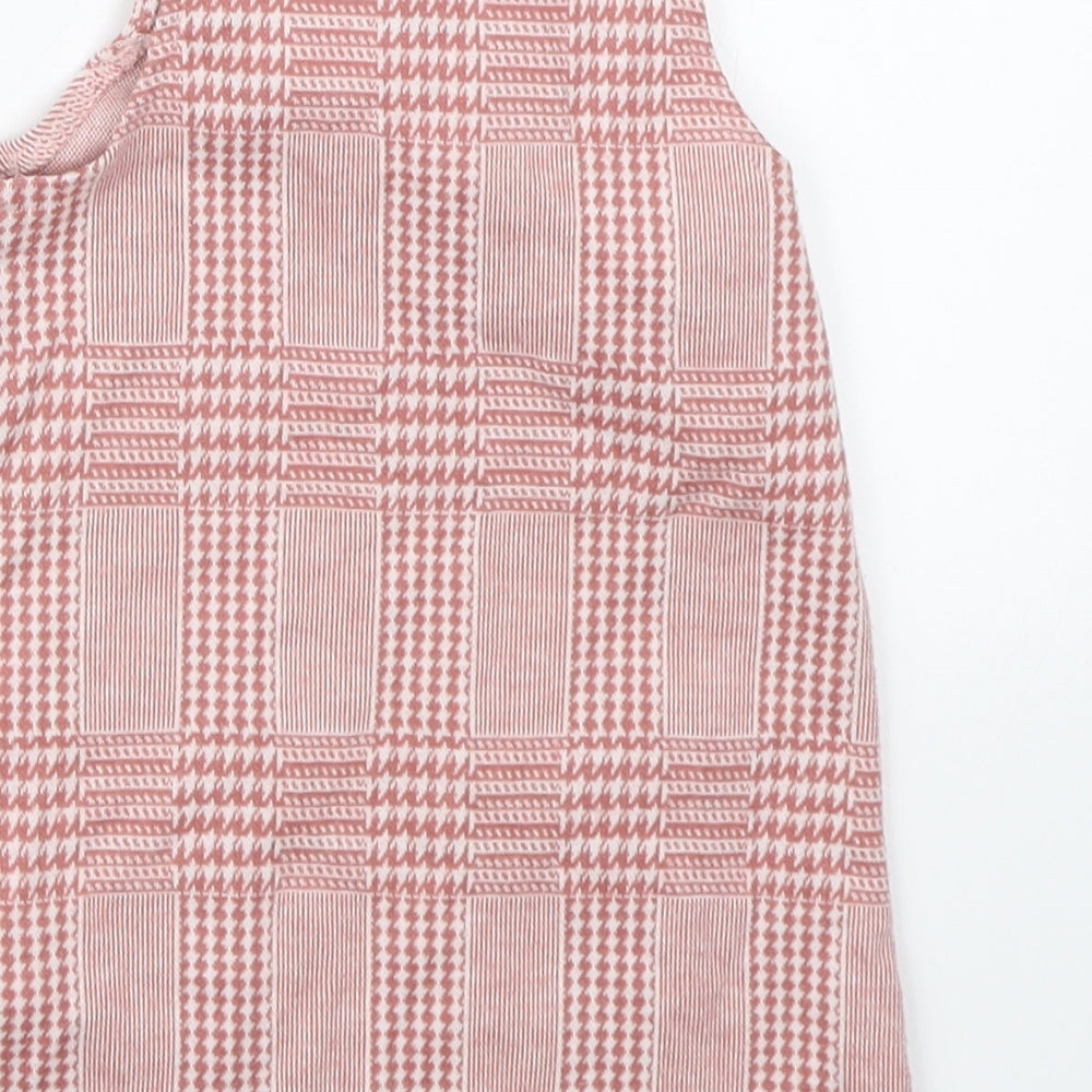Primark Girls Pink Houndstooth  A-Line  Size 9-12 Months