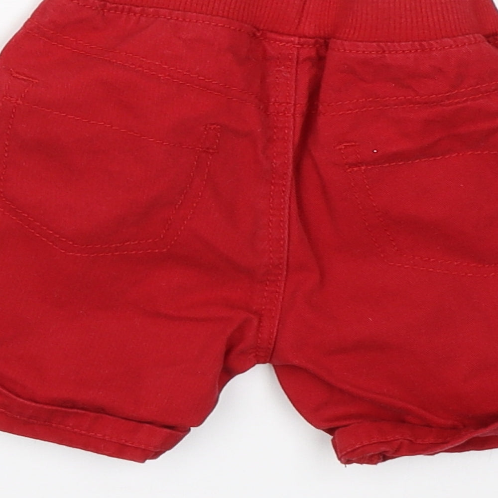 George Boys Red    Trousers Size 9-12 Months