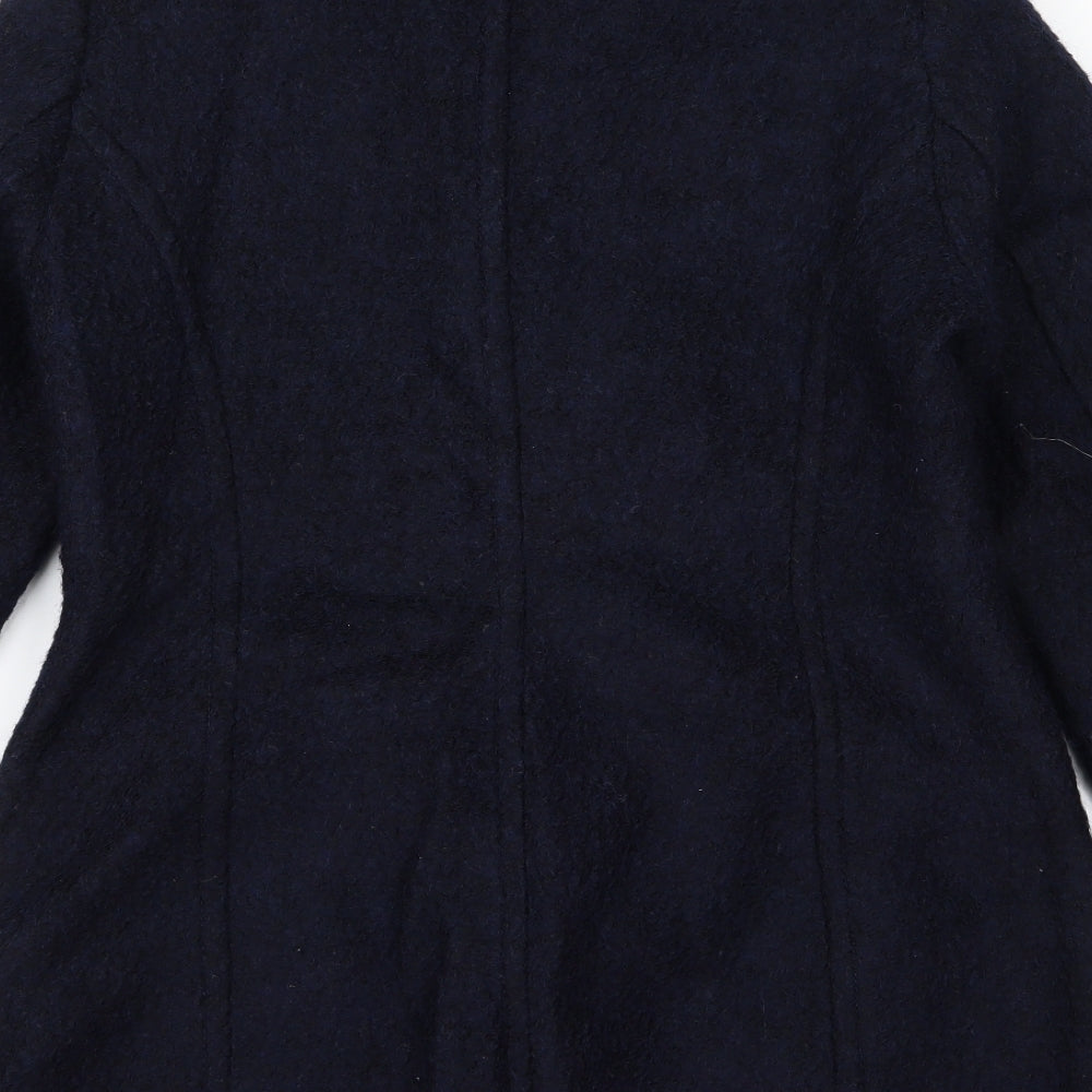 H&M Womens Black   Overcoat Jacket Size L