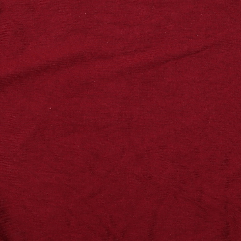 anthologu Womens Red  Rayon Pullover Jumper Size 10