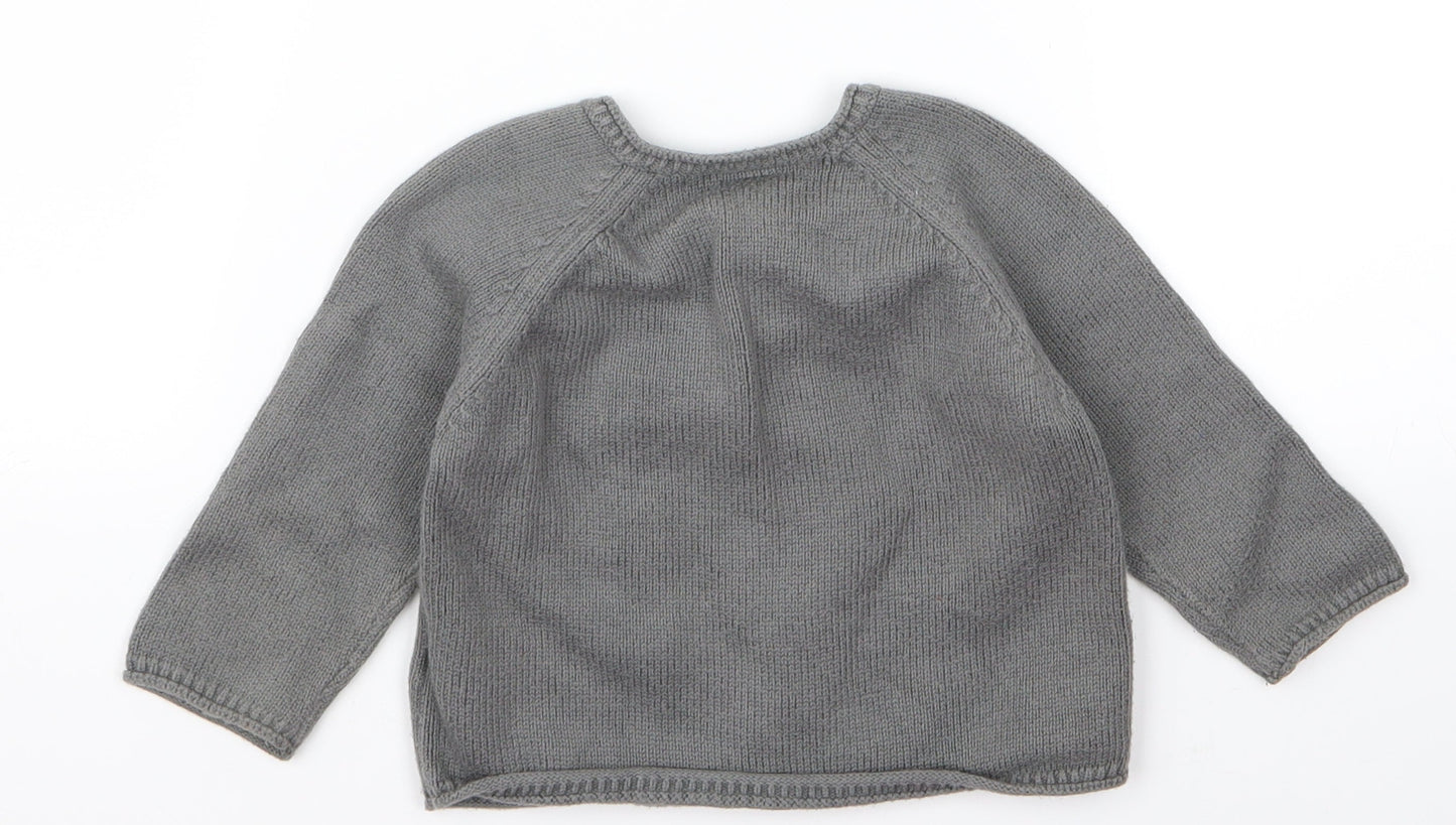 Gap Baby Grey   Pullover Jumper Size 6-9 Months  - robot