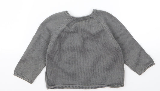 Gap Baby Grey   Pullover Jumper Size 6-9 Months  - robot