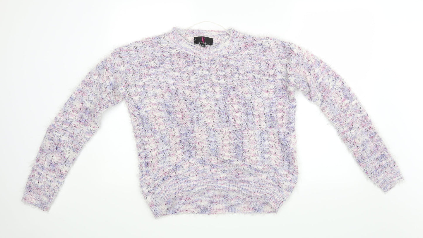 Simon Jeffery Womens Purple   Pullover Jumper Size M