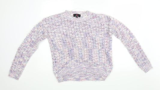 Simon Jeffery Womens Purple   Pullover Jumper Size M