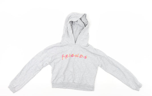 Friends Girls Grey   Pullover Hoodie Size 9-10 Years