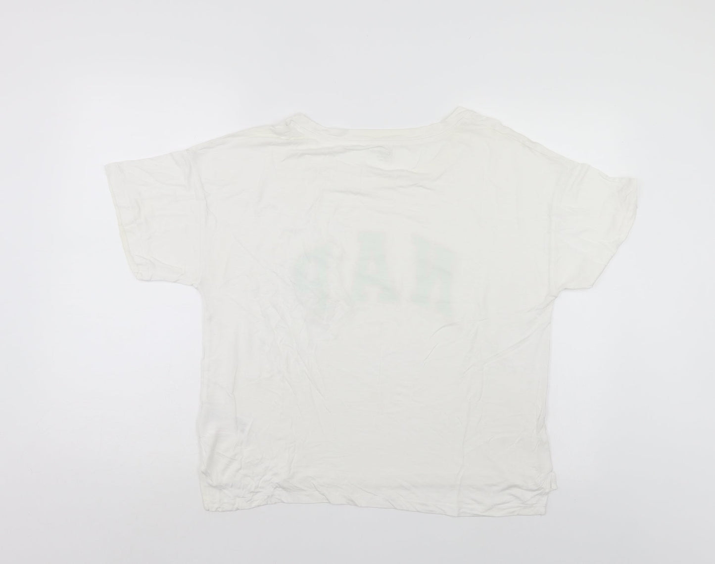 GA Womens White    Polo Size L