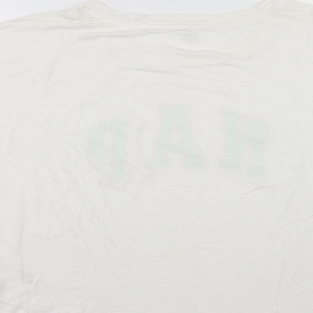 GA Womens White    Polo Size L