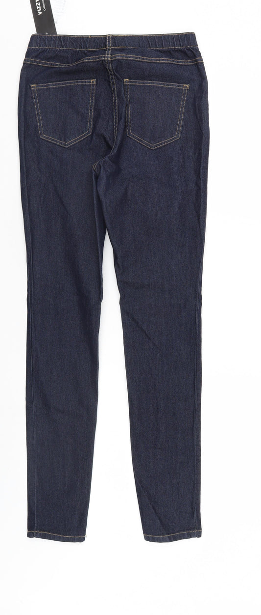 vizzy Womens Blue  Denim Straight Jeans Size 6 L30 in