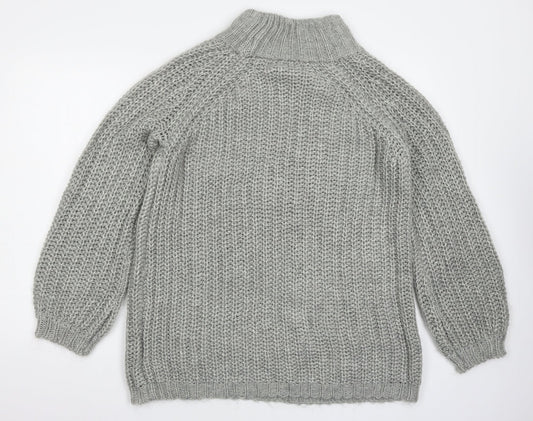 VERO MODA Womens Grey  Knit Pullover Jumper Size M  - oversized