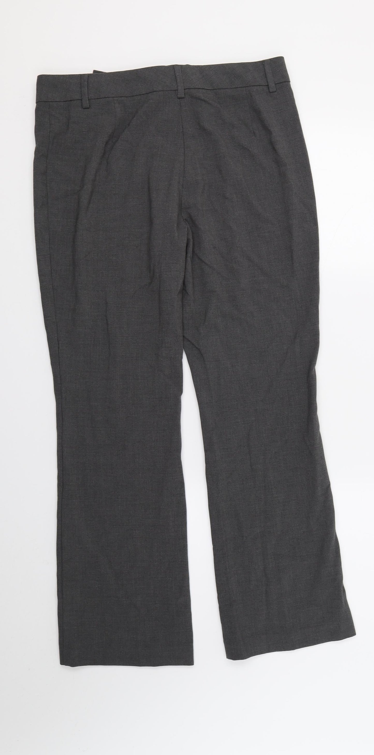 M&S Womens Grey   Trousers  Size 12 L26 in
