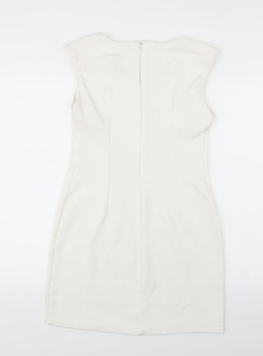 Sabrina Diamarts Womens White   Pencil Dress  Size S