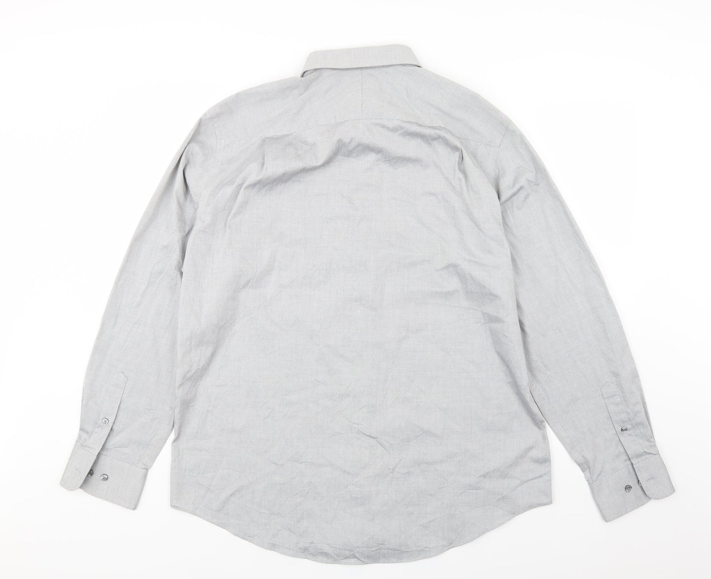 Merona Mens Grey    Button-Up Size L