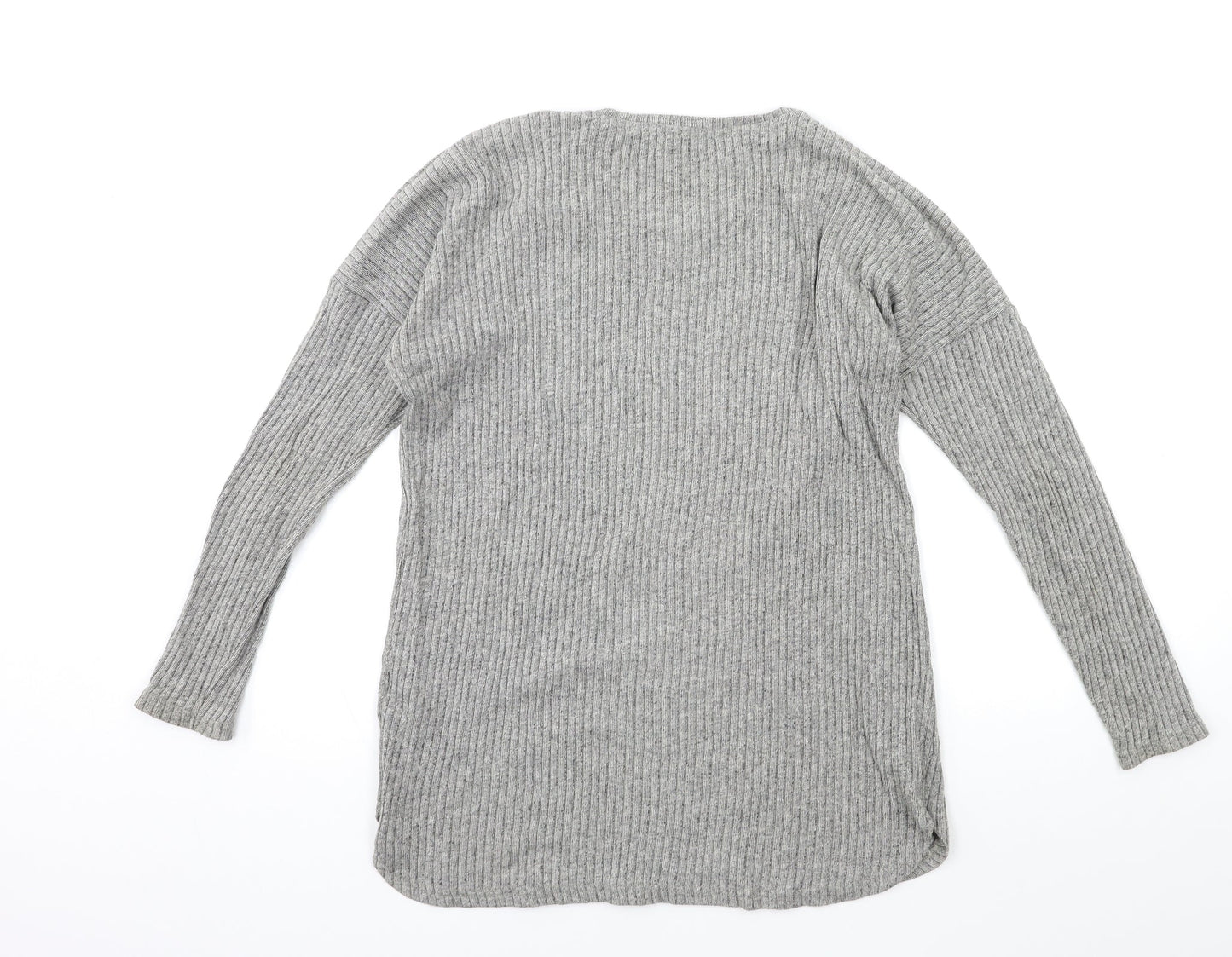 New Look Womens Grey  Knit Pullover Jumper Size 10