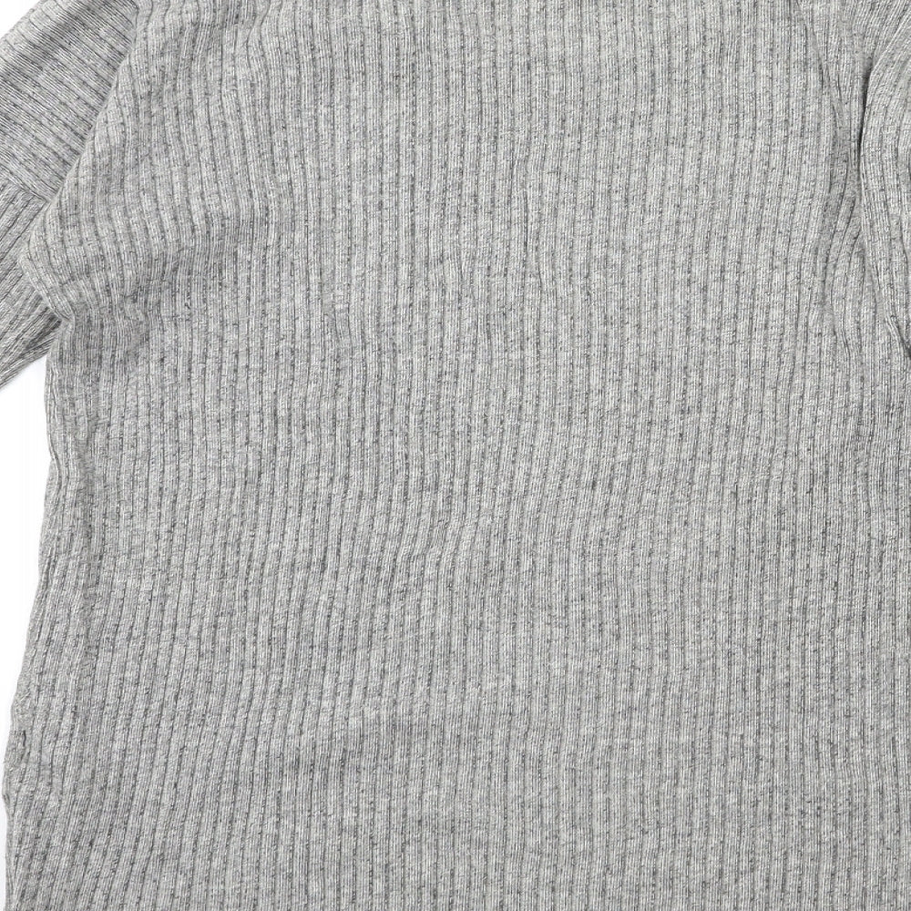 New Look Womens Grey  Knit Pullover Jumper Size 10