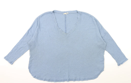 Out From Under Womens Blue   Pullover Jumper Size L