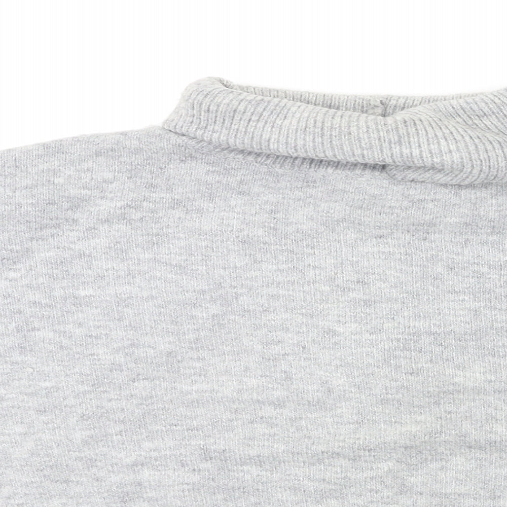 Topshop Womens Grey  Knit Pullover Jumper Size 14